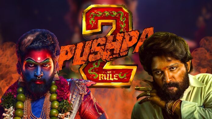 Allu Arjun in a rugged look as Pushpa Raj from Pushpa 2: The Rule, showcasing his intense transformation and charisma.